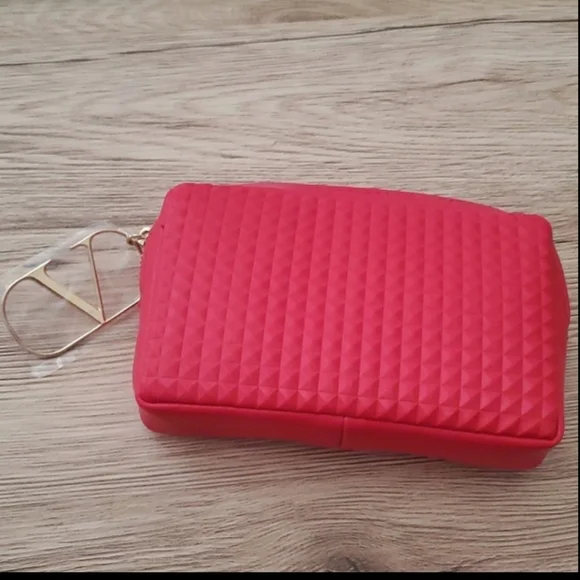 Brand New VALENTINO red spike clutch bag sealed in organic packaging Women